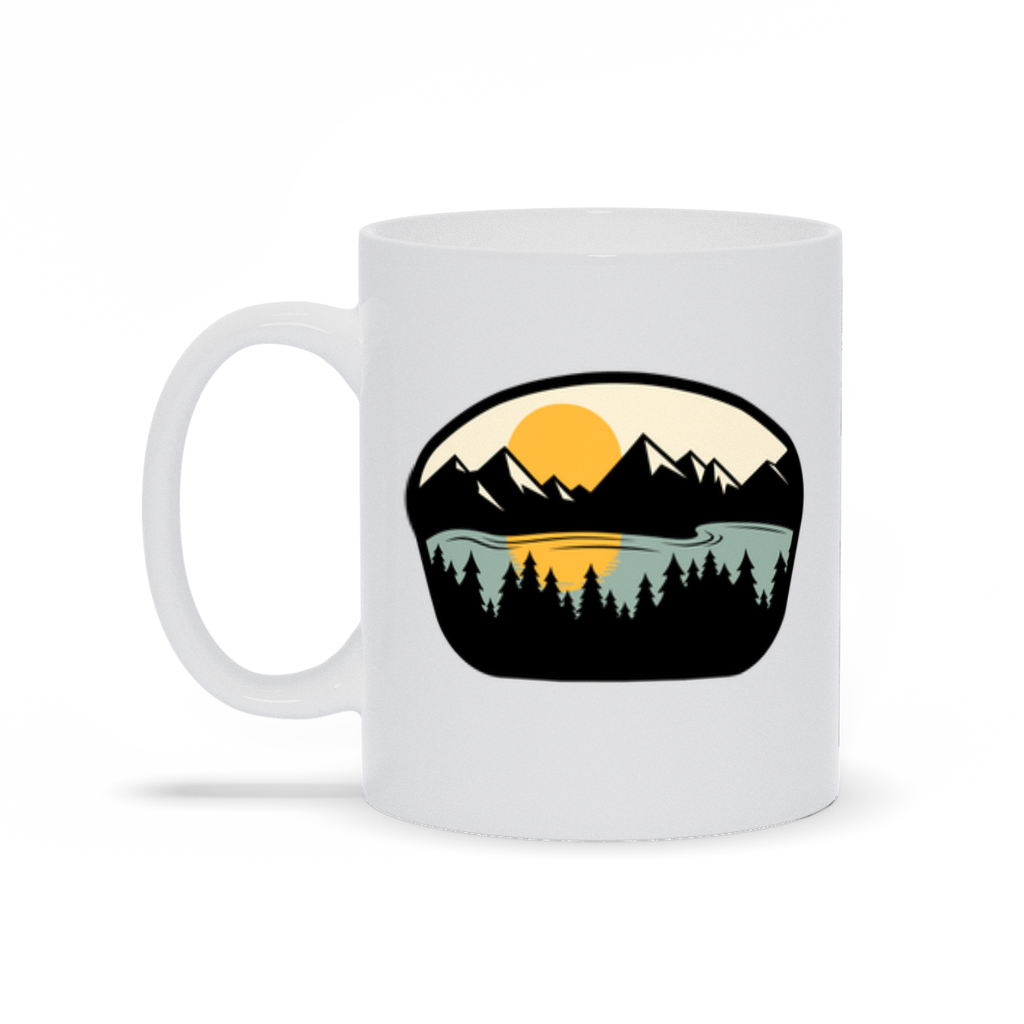 Mountain Lake Sunset Coffee Mug Right