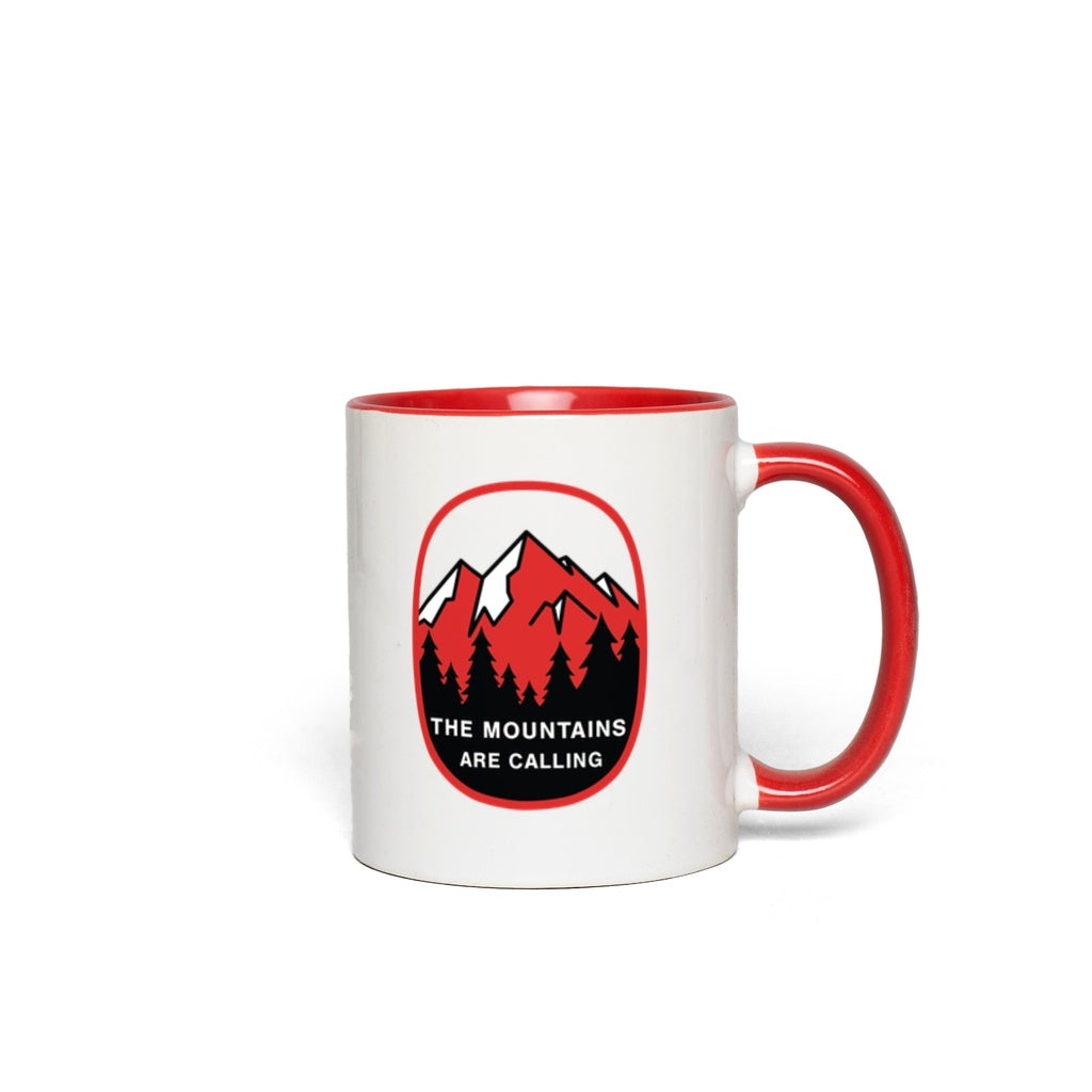 The Mountains Are Calling Accent Coffee Mug