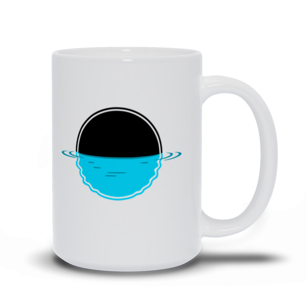 Black Moon Ocean Reflection Coffee Mug Large
