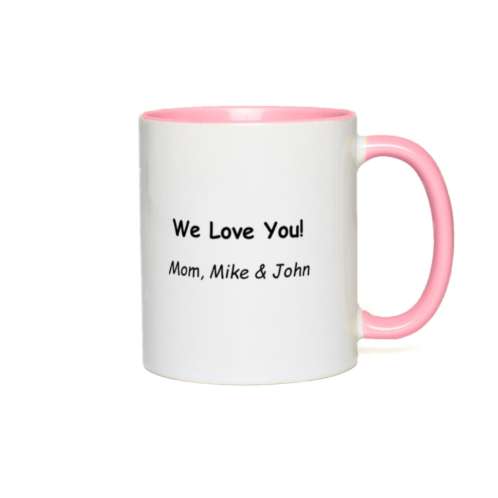 Best Dad Ever Personalized Accent Coffee Mug