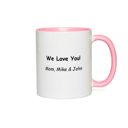 Best Mom Ever Personalized Accent Coffee Mug