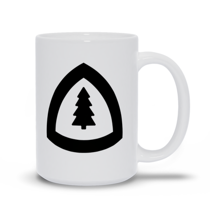 Black Tree Coffee Mug Large