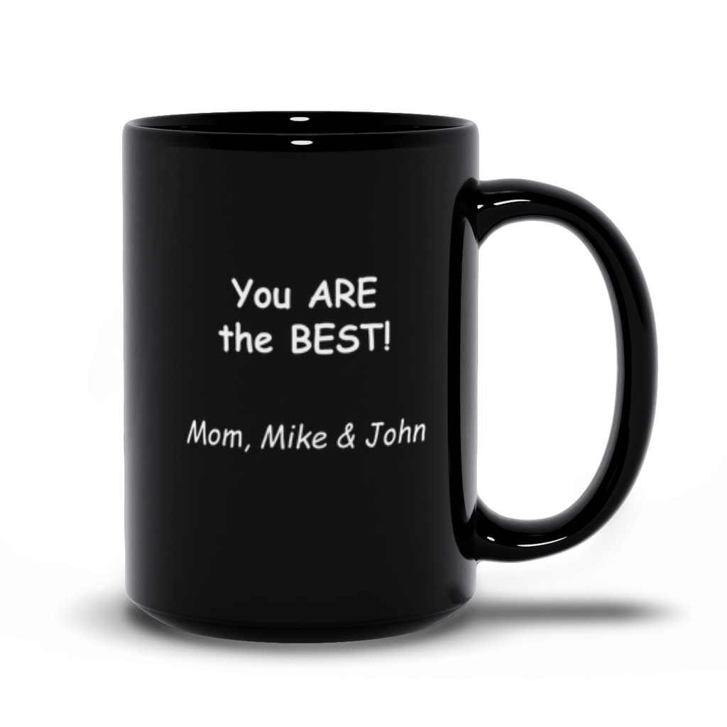 Personalized Coffee Mug Best.Dad.Ever Black Mug 15oz