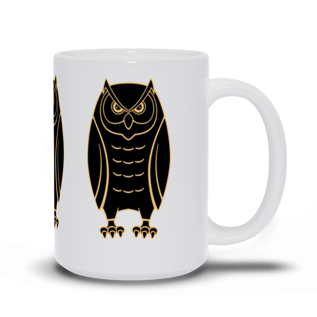 Animal Coffee Mug - Three Owls on a Coffee Mug