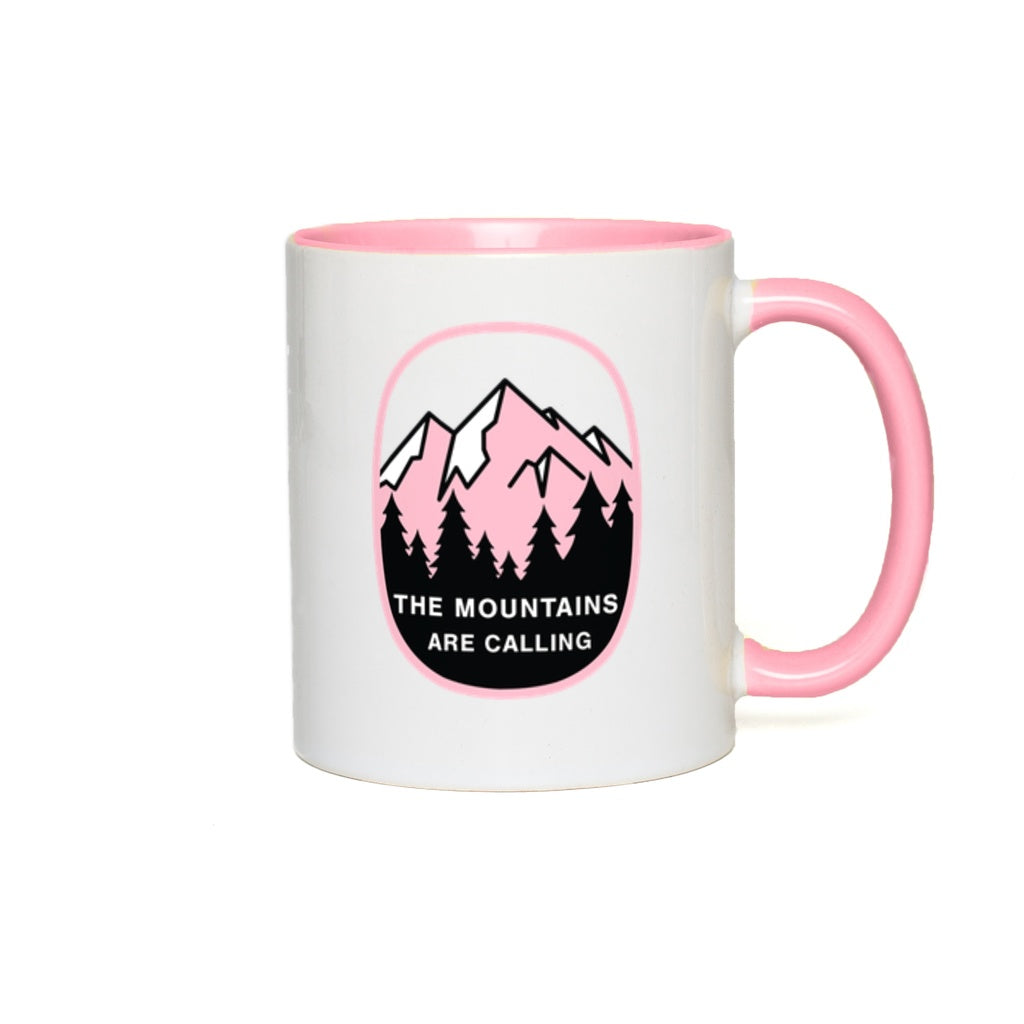 The Mountains Are Calling Accent Coffee Mug