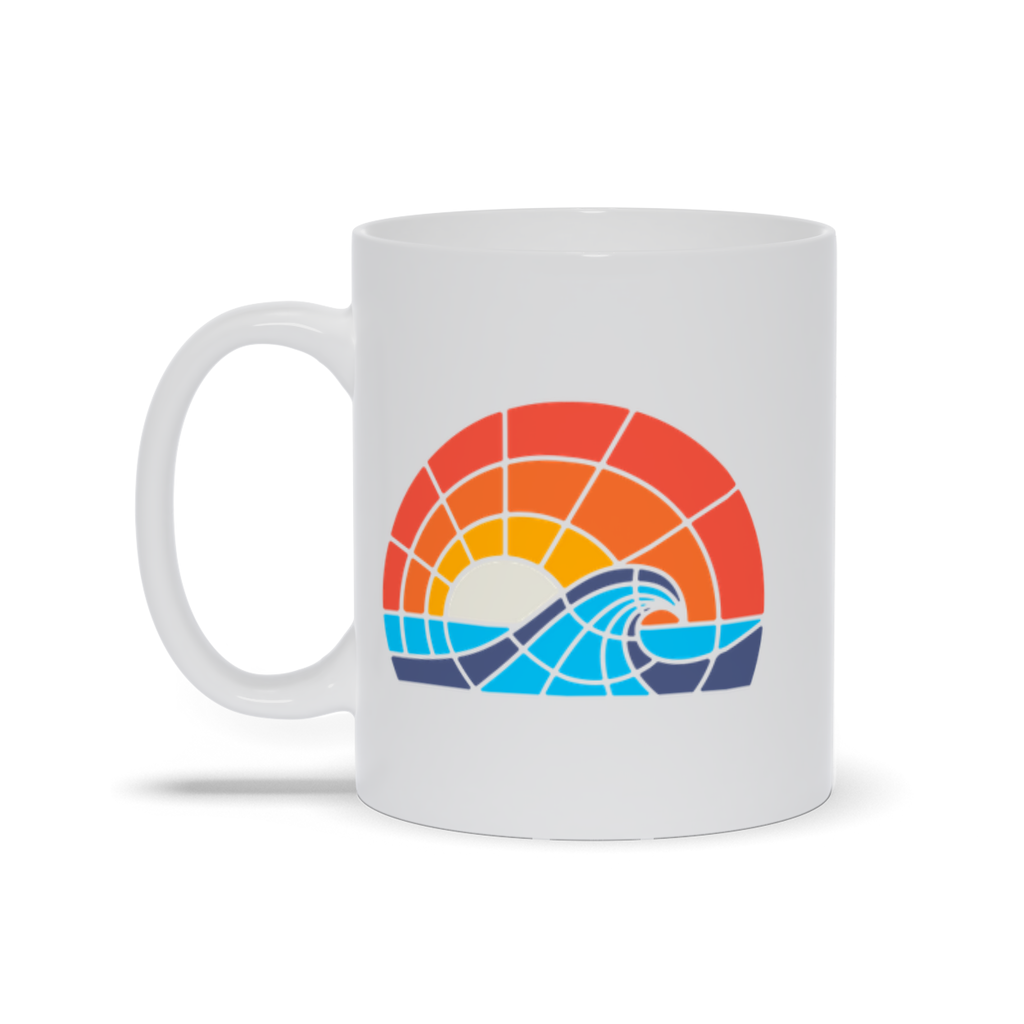 Ocean Sunset with Wave Coffee Mug Right