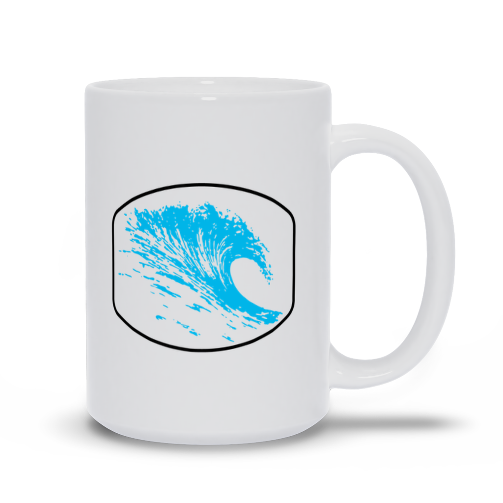 Big Blue Wave Coffee Mug Large