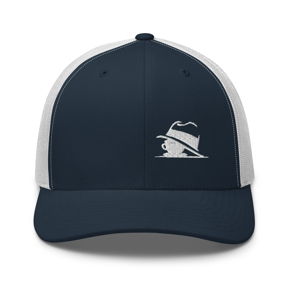 Coffee Mugs and Hats Logo Trucker Hat